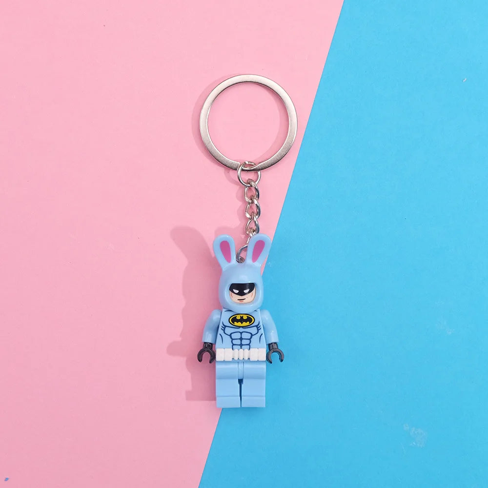 Chaveiros Criativos de Blocos de Construção