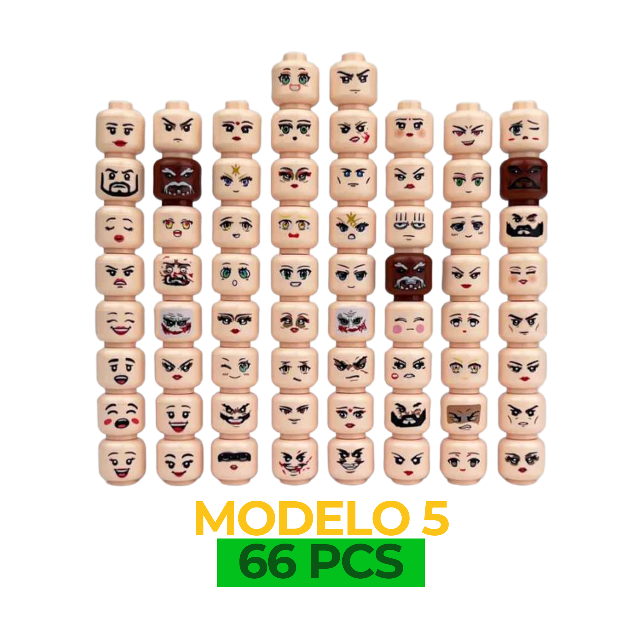 Cabeças para Minifigures - Crie Mundos Cheios de Histórias!