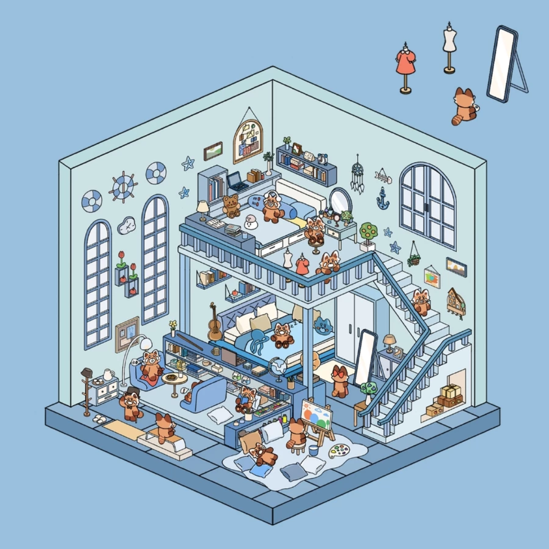 Adesivos Miniatura 3D - Crie Seu Próprio Cenário Interativo!