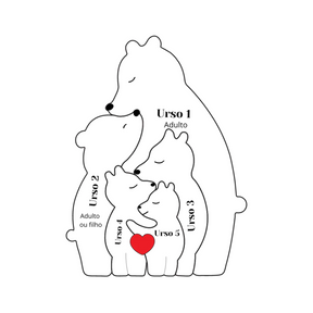 Dia das Mães Família Urso 🐻‍❄️❤️ - Seu Presente Personalizado