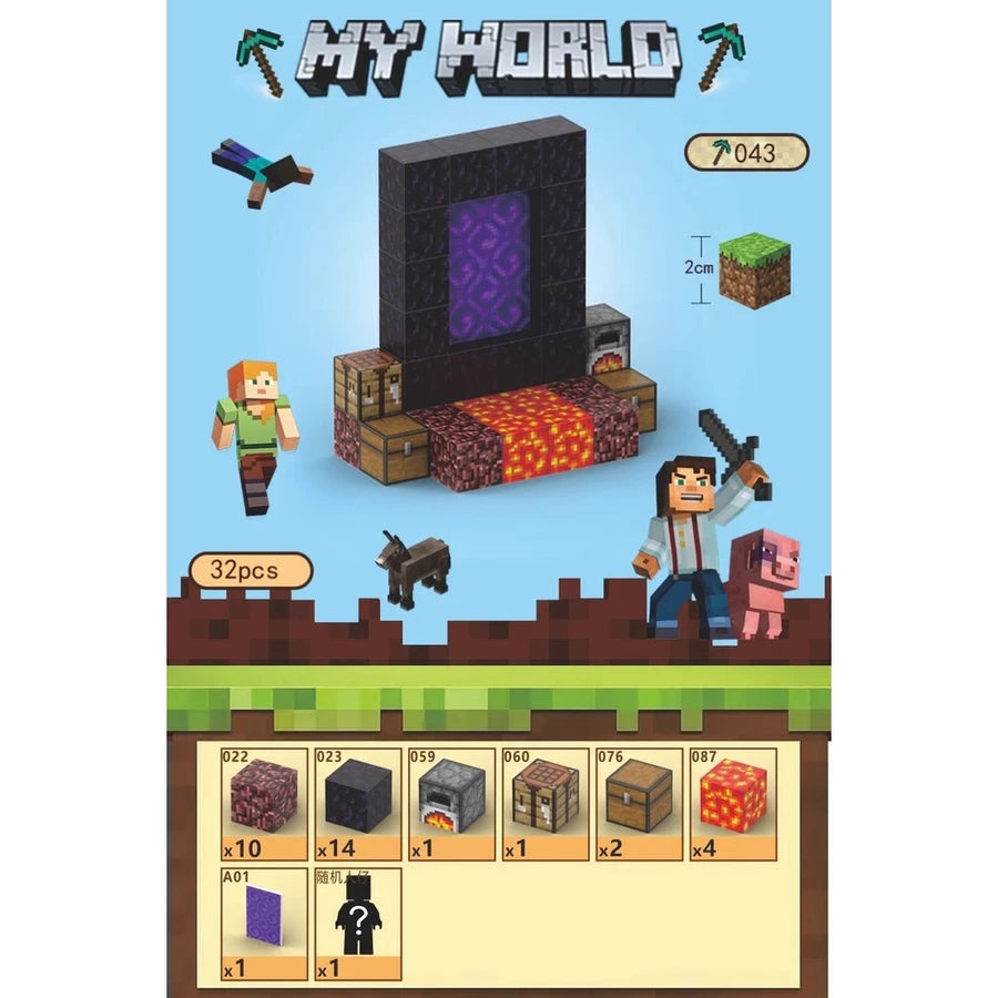 Mega Blocos Magnéticos Minecraft – Monte, Crie e Se Divirta!