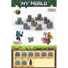Mega Blocos Magnéticos Minecraft – Monte, Crie e Se Divirta!