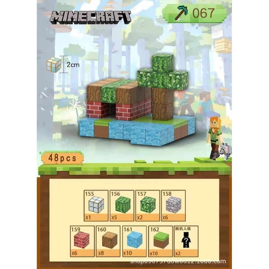 Mega Blocos Magnéticos Minecraft – Monte, Crie e Se Divirta!