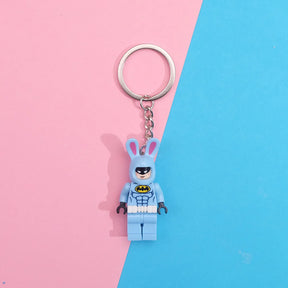 Chaveiros Criativos de Blocos de Construção