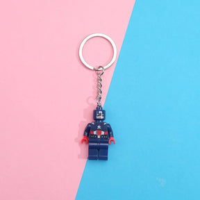 Chaveiros Criativos de Blocos de Construção