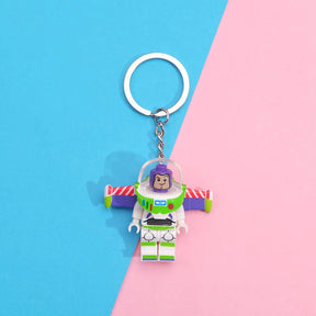Chaveiros Criativos de Blocos de Construção