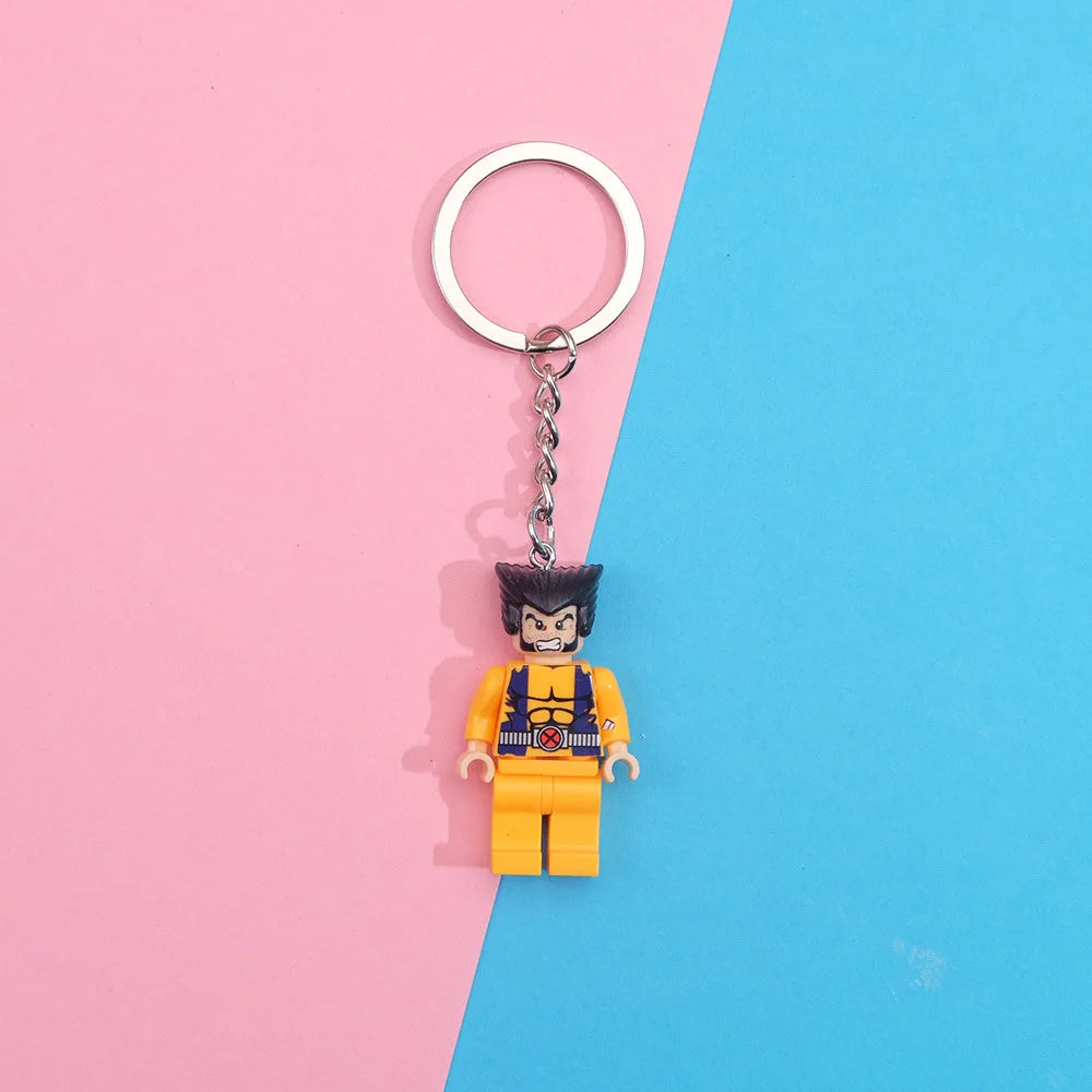 Chaveiros Criativos de Blocos de Construção