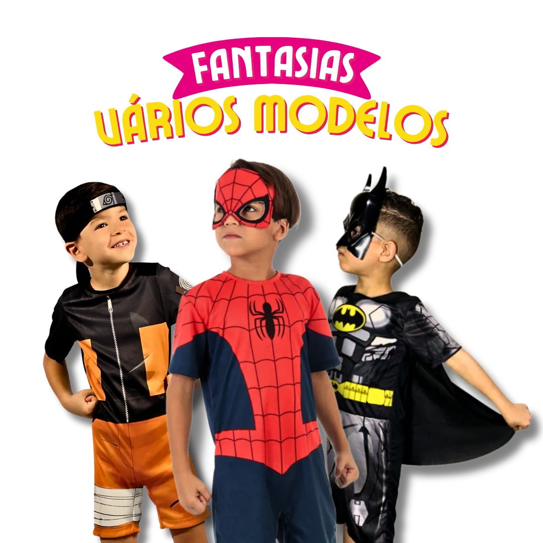 Fantasia Infantil com Máscara – Transforme Seu Filho em um Herói!