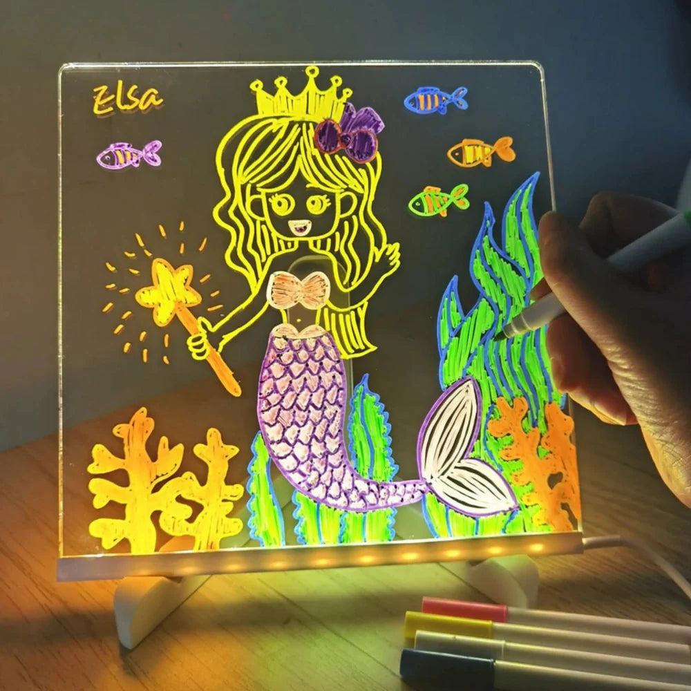 Quadro Mágico para Desenhar com Luz LED Infantil